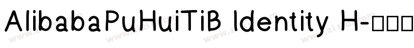 AlibabaPuHuiTiB Identity H字体转换